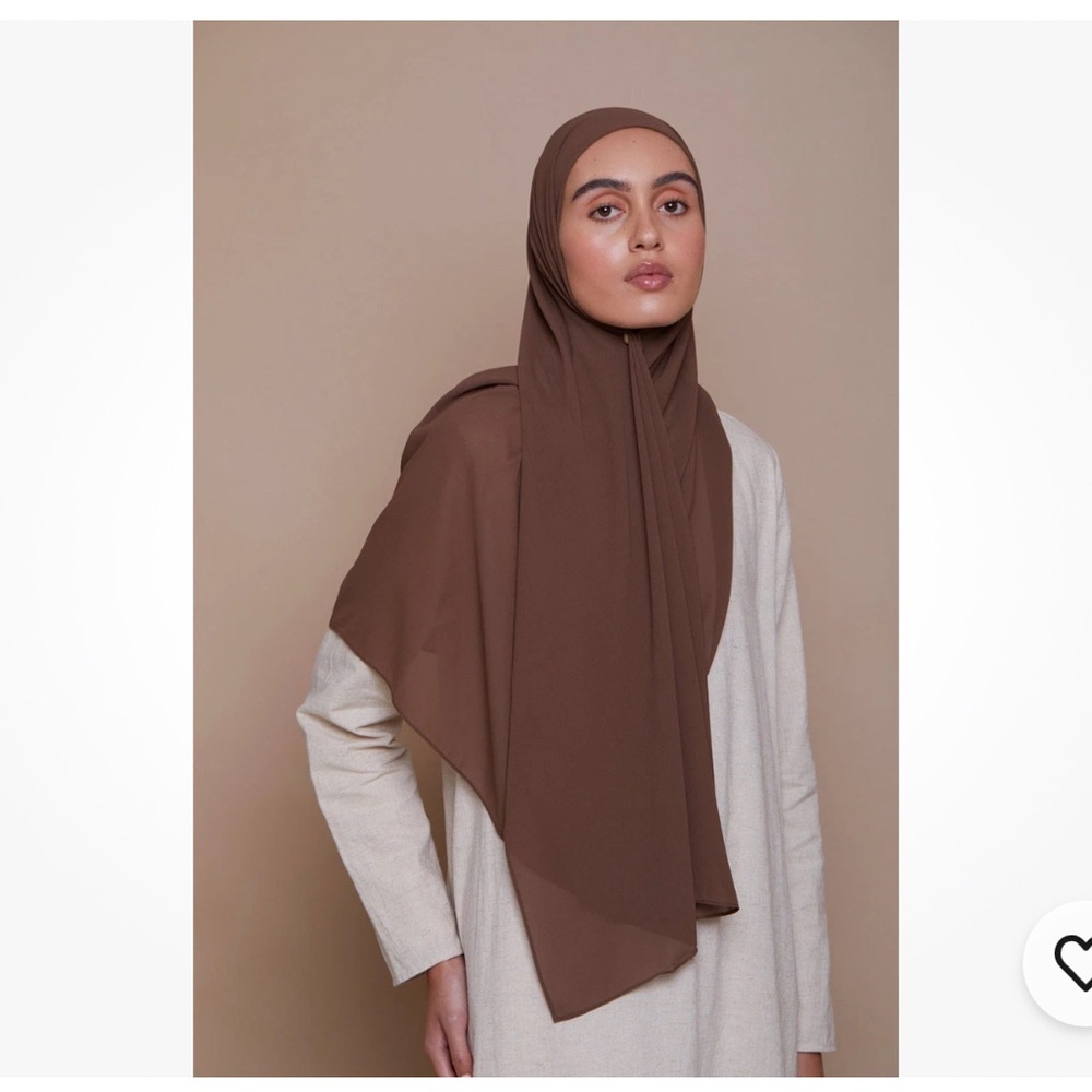 VOILE CHIC Premium Chiffon Mocha Brown Hijab Scarf For Women